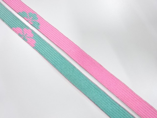 JAPANESE KIMONO / ANTIQUE HAND-TIED OBIJIME CORD / SILK